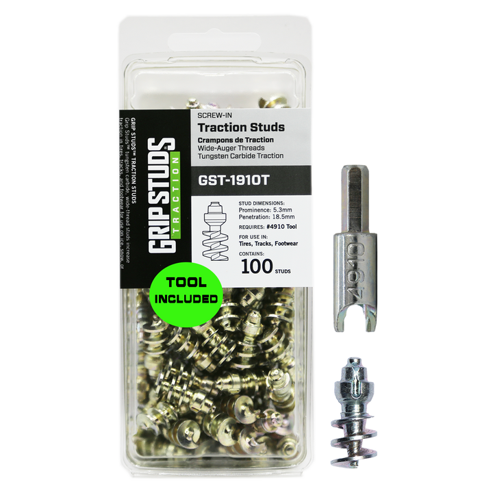 Skid Steer Track Studs | Model 1910T 100 W/TOOL