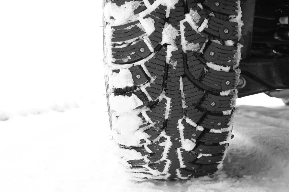 studded tires to help with snow traction, made by GripStuds